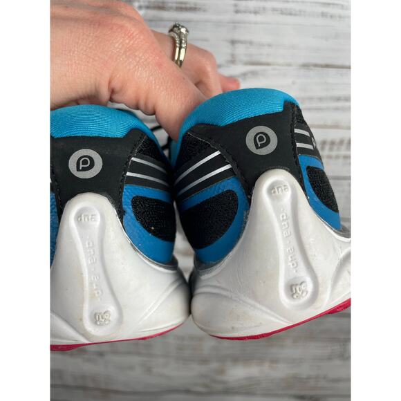 Brooks Pure Flow Tennis Shoes Active Women’s size 5 Black Pink Blue Athletic - Picture 9 of 11